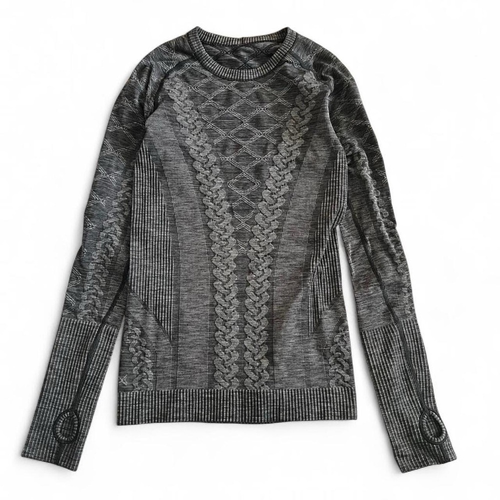 Lululemon Rest Less Pullover, a seamless long-sleeve top